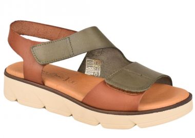 Πέδιλα γυναικεία | Δερμάτινα | Υφαντίδης | 123789 | Λαδί - Υφαντίδης - 